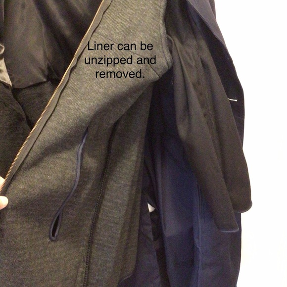 VTG Center Mfg. Co Mens US Military Navy Blue All Weather Trench Coat Size 46R - Picture 12 of 15